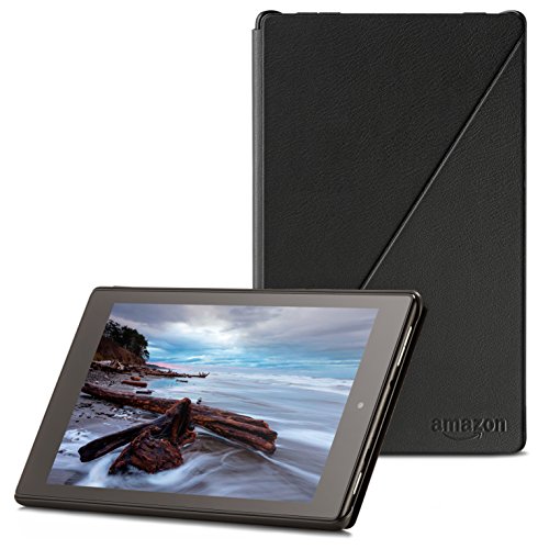 Amazon Fire HD 8 Leather Case (5th Generation - 2015 release), Black