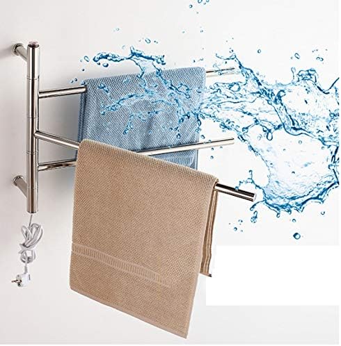 COL PETTI Electric Heated Towel Rail,Rotatable Stainless Steel Heated Towel Warmer Radiator 460560120
