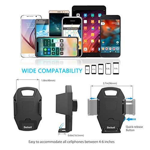 Soporte-Mvil-Coche-Beikell-Soporte-del-Coche-Mvil-Universal-para-Parabrisas-y-Salpicadero-con-Ventosa-de-Gel-Fuerte-y-Brazo-Ajustable-Giro-360-Grado-para-iPhone-X876-Samsung-S7S8-y-Ms