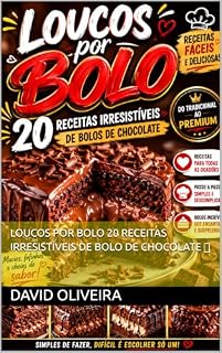 Livro Loucos por Bolo 20 Receitas Irresistíveis de Bolo de Chocolate ⭐