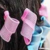 18 Pieces Hair Curlers Spiral Curls No Heat Wave Hair Curlers Styling Kit with 2 Pieces Styling Hooks for Most Kinds of…