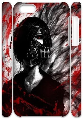 3D Tyquin Tokyo Ghoul,Anime Kirishima Case for IPhone 5C, with White