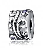 Soulbeads Clip Lock Beads Authentic 925 Sterling Silver Charm Fit European Style Bracelets