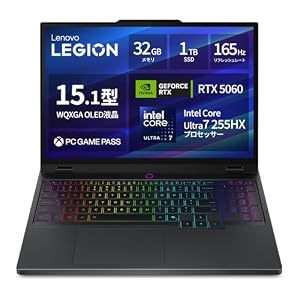 【Amazon.co.jp限定】Lenovo ゲーミングノートPC ゲーミングPC Legion 5i Gen10 15.1インチ GeForce RTX 5060 83F0007SJP
