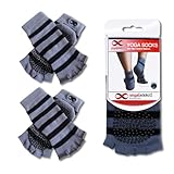 Yoga[Addict]™ Yoga Toeless Socks (in 10 Colors), 2 Pairs Value Pack Set