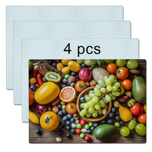 4 Pcs sublimation cutting board blanks，11 x 7.87 Inch sublimation cutting boards，Textured Sublimation Anti Slip Cutting Board Heat Scratch Resistant Blank Cutting Board glass cutting board for crafts