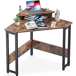 ODK Corner Desk Space Saving Small Desk with Sturdy