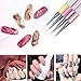 Ahier 4PCS Eyeliner Brushes, Eyeliner Design Makeup Brush Pen, Eyeliner Dotting Painting Drawing Brushes Pen 5/9/11/20mm