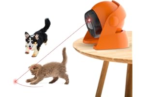 Mdupw 2 in 1 Motion Activated and Automatic Cat Laser Toys, Interactive Cat Toys Built-in Real Motion Sensor, Multi-Angle Adjustable Rechargeable Pet Toys for Indoor Cats Kittens and Dogs