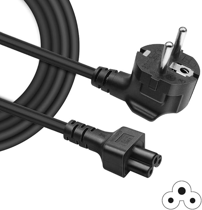 Cle USB Câble D'alimentation IEC C5 (Mickey/Trèfle) 3 Broches - Pour Ordinateur Portable, écran - Noir Câble IEC C5 3 Broches Mickey Pour Ordinateur Portable - Foto 10