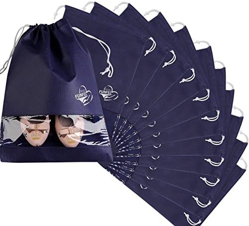 FUNFEL Drawstring Shoe Travel/Storage bags, Size17.32x12.60 inches