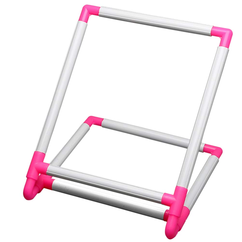 Healifty Square Tool Cross Stand Floor Holder Embroidery Hoop Embroidery Stand Desktop Cross Embroidery Tapestry Frame for DIY Desktop Craft Quilling Tool