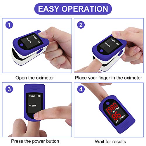 Pulse Oximeter Fingertip Saturation Oxygen Monitor Fingertip (SpO2