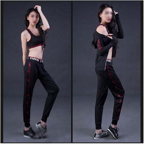 SKLL Conjunto de Ropa de Fitness para Mujer, Conjunto de Tres ...