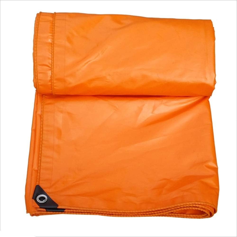 Tarps,Tarpaulin Waterproof Thick Orange Orange 450G / M2 Pvc Linoleum