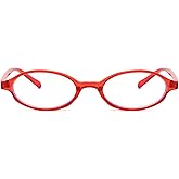 Breaksun Retro Small Oval Glasses for Women Men 90s Small Face Blue Light Eyeglasses Cosplay Y2K Fake Glasses