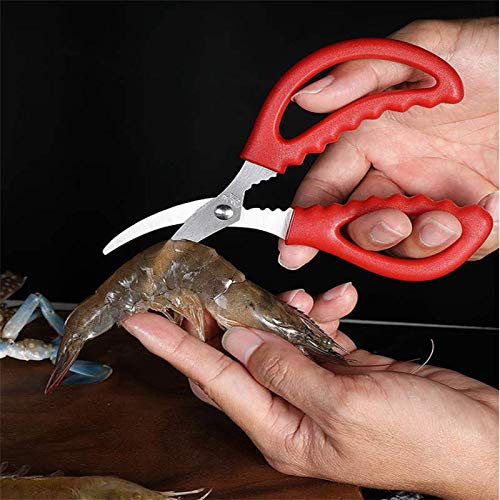6 Pack Kitchen Seafood Scissors Lobster Shears Shrimp Shears King Crab