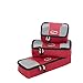 eBags Slim Packing Cubes - Assorted 3PC Set (Raspberry)