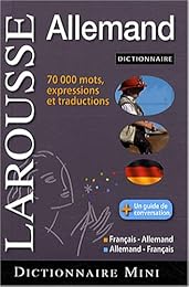 Mini dictionnaire français-allemand, allemand-français