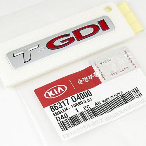 Genuine OEM Kia Optima Turbo T-GDI Emblem 86317-D4000 for 2015 2016 2017