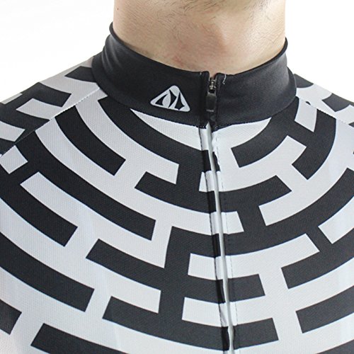Racmmer Mens Breathable Short Sleeve Cycling Jersey Ultra-Light Cycling Clothing Black