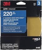 3M Sanding Disc with Stikit Attachment, 31438, 6 in, 220 grit, 5 discs per pack