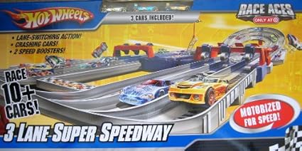 hot wheels 3 lane super speedway