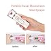 Portable Nano Face Steamer Moisturizing Skin Sprayer Mists Eyelash Lash Nebulizer Machine Facial Steamer Facial Mini Hydrating Beauty Device USB Rechargeable