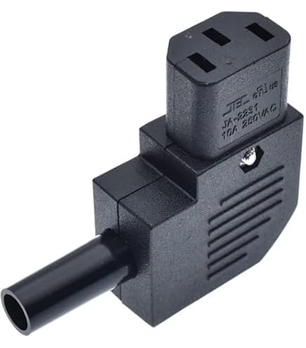 IEC C14 Steckdosenmodul – Plattenmontage, 250V 10A, 31x28x24 Mm