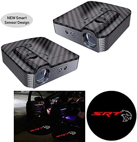 Car Door Projector Shadow Ghost HD Logo Light Compatible for Dodge Challenger SRT Hellcat