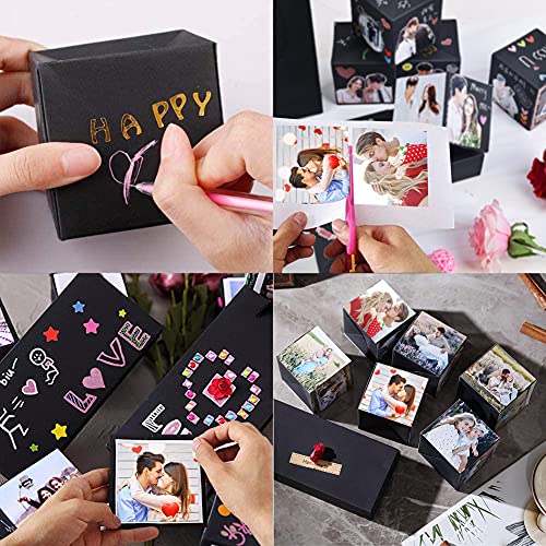Koogel Surprise Gift Box, Album Gift Box Bouncing Box Creative Album Surprise Album Sticker Box for Marriage Proposals Making Surprises Birthday