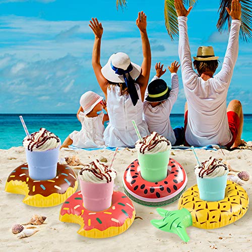 VGOODALL Aufblasbare Getränkehalter, 10 Stück Pool Becherhalter Inflatable Flaschenhalter Dosenhalter Pool Party Deko Badspielzeug