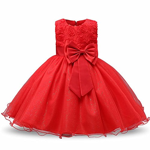Lyz Girl Sleeveless 3d Flower Tutu Holiday Princess Dresses Children |  Desertcart Brunei