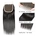 DMS Brazilian Virgrn Human Hair Closure Straight Lace Closure 4x4 Top Swiss Lace Closure Human Hair Straight Bundle (12inch)
