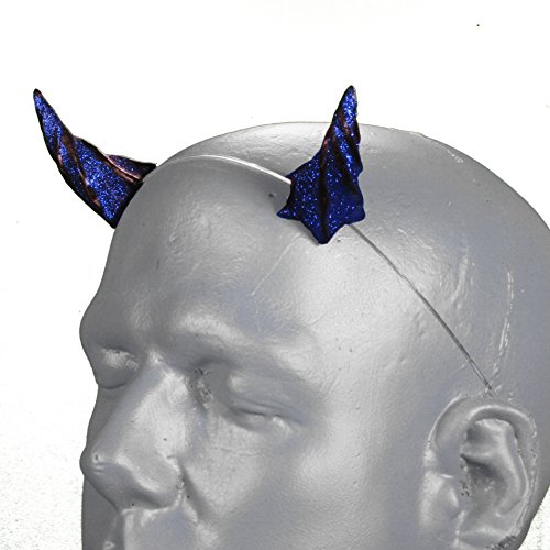 image for Pan's Devil Horns Gypsy Star V1 Blue Glitter Devil Horns w/ adjustable
