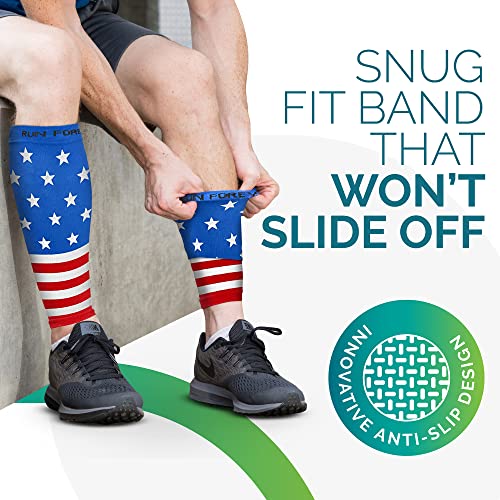 Run Forever Calf Compression Sleeves for Men Women Footless