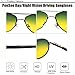 PenSee Day Night Vision Sunglasses Glasses Anti-glare Driving Eyewear Polarized Lens Rifle Frame (Rifle)