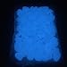 fdjiti home 300 Pcs Glow in The Dark Stones Luminous Pebbles Indoor Outdoor Deco Walkways | Halloween Xmas Party Decor Gardens Paths Yards Lawns Aquariums Plants House Christmas Parties | Bright Blue