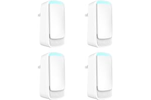 AUKUU Plug In Air Ionizers - Negative Ion Technology Air Purifier - Quiet Operation Air Freshener for Home, Bedroom, Office, Garage Room - Portable Air Purifiers Odor,Pets Smell - Air Cleaner White (4 Pack）