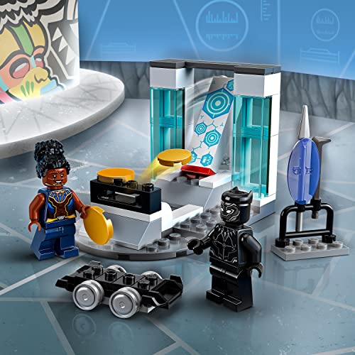LEGO Marvel Shuri's Lab, 76212 Black Panther Construction Learning Toy with Minifigures, Toys for Kids, Girls and Boys Age 4, Avengers Super Heroes Gifts