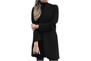 DESKABLY Sherpa Jacket for Women Knit Fuzzy Trench Winter Wool Cardigan Solid Long Sleeve Casual Turtleneck Sweaters Coat