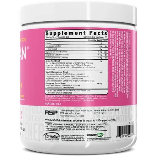 RSP NUTRITION AminoLean Pre Workout Powder, Amino Energy & Weight