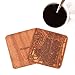 Philadelphia Map Coaster by O3 Design Studio, Set Of 4, Sapele Wooden Coaster With City Map, Handmade