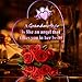 Giftgarden 7 Color LED Cake Topper Grandma Gift for Grandmother, Heart-shaped LED Stuff with Beautiful Red Roses Base, Mothers Day Gifts Idea for Grandmoms Valentines Day Christmas Birthday