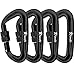 Favofit Ultra Sturdy Locking Carabiner Clips, 12KN (2697 lbs Each) Heavy Duty Caribeaners for Camping, Hiking, Outdoor & Gym etc, Small Carabiners for Dog Leash & Harness, Not for Climbing