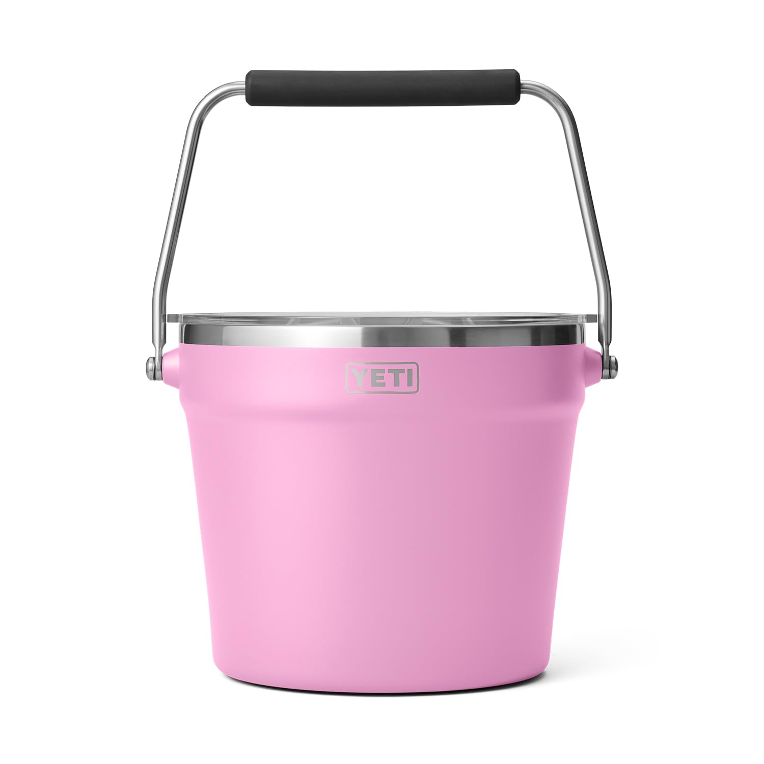 YETI Rambler Beverage Bucket, Double-Wall Vacuum Insulated Ice Bucket with Lid, Power Pink Image
