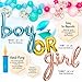Gender Reveal Party Supplies Decorations – for Boy or Girl with Rose Gold & Blue Foil Balloons, Balloon Garland Decorating Strip with 76 Assorted Blue, Pink, & Confetti Latex Balloons, and Hand Pump