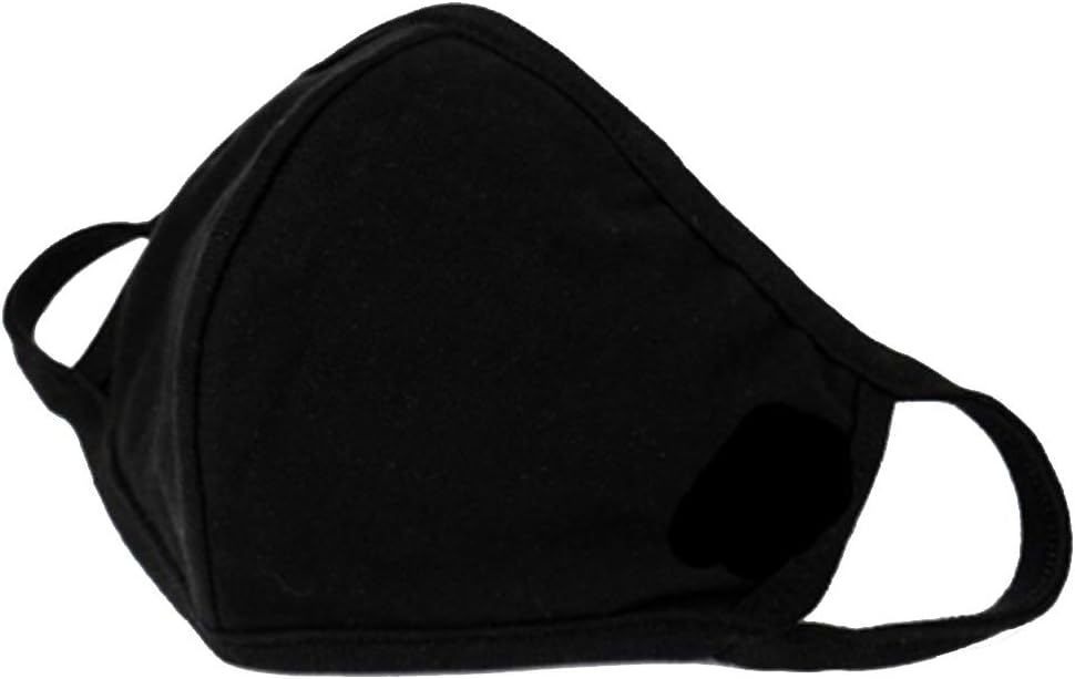 fafalloagrron 3Pcs Cotton Face Mouth Protection Mask, Breathable Reusable Washable Respirator Anti-Dust Fog Haze Face Cover, for Outdoor Unisex