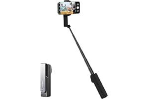SUPEDESK Selfie Stick with Wireless Remote – Portable Selfie Stick for iPhone & Android, Lightweight Foldable Travel Phone Holder for Cell Phone, for Photograph, Video Recording, Streaming, Black