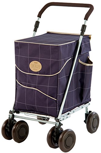 Sholley Deluxe Mulberry Carrito de la Compra, Fuerte y Estable, Carro de